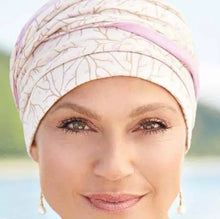 Load image into Gallery viewer, stylish reversable bamboo head scarf rose 59
