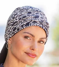 Load image into Gallery viewer, stylish reversable bamboo head scarf 64 animal print
