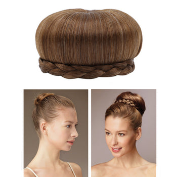 Synthetic Braided Hair Bun Hairpiece Wig Store