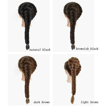 Load image into Gallery viewer, synthetic drawstring braided fishtail ponytail hairpiece
