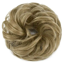 Load image into Gallery viewer, synthetic hair bun chignon 2 count / 24# ash blonde
