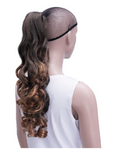 Load image into Gallery viewer, High Temperature 180g Long Curly Clip In Hair Extension Pony Tail Wig Store
