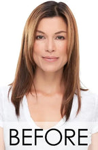 Load image into Gallery viewer, top full 18 inch synthetic monofilament hairpiece topper
