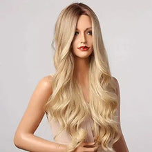 Load image into Gallery viewer, trianne extra long high temperature wig with waves
