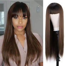 Load image into Gallery viewer, tricia extra long synthetic wig 9356-12c-8 / 30inches
