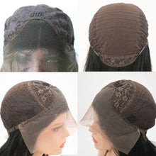 Load image into Gallery viewer, two tone grey synthetic lace front with side part
