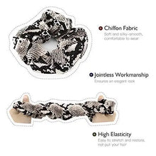 Load image into Gallery viewer, velvet fashion hair scrunchies - 8 piece gift set colorful snake
