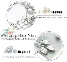 Load image into Gallery viewer, vintage silver crystal hair headpiece
