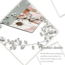 Load image into Gallery viewer, vintage silver crystal hair headpiece
