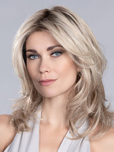 Load image into Gallery viewer, VOICE by ELLEN WILLE in SANDY BLONDE ROOTED 16.22.20 | Medium Blonde, Light Neutral Blonde, and Light Strawberry Blonde Blend with Shaded Roots

