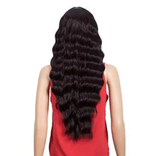 Load image into Gallery viewer, wavy hair wig with bangs dark purple, 99j
