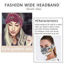 Load image into Gallery viewer, wide boho bandeau stretch headbands 3 pack
