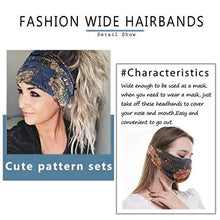 Load image into Gallery viewer, wide boho bandeau stretch headbands 3 pack
