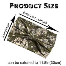 Load image into Gallery viewer, wide boho bandeau stretch headbands 3 pack
