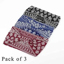 Load image into Gallery viewer, wide boho bandeau stretch headbands 3 pack ladylike
