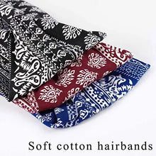 Load image into Gallery viewer, wide boho bandeau stretch headbands 3 pack
