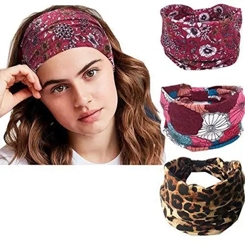 yoga headbands hair accessories set 3 pack(a01)