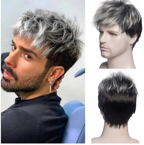 zack thomas heat friendly fibre mens wig