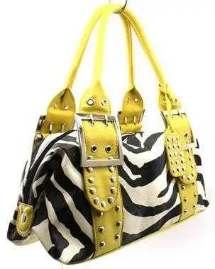zebra print hand bag