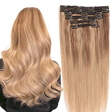 Load image into Gallery viewer, Balayage Clip in Human Hair Extensions 6 Pcs 100 Gram Wig Store
