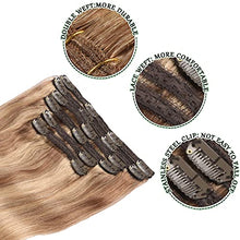 Load image into Gallery viewer, Balayage Clip in Human Hair Extensions 6 Pcs 100 Gram Wig Store
