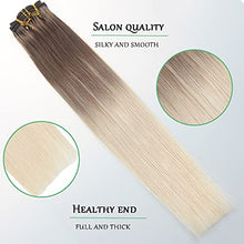 Load image into Gallery viewer, Balayage Clip in Human Hair Extensions 6 Pcs 100 Gram Wig Store
