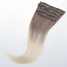 Load image into Gallery viewer, Balayage Clip in Human Hair Extensions 6 Pcs 100 Gram Wig Store
