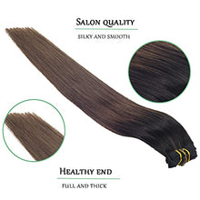 Load image into Gallery viewer, Balayage Clip in Human Hair Extensions 6 Pcs 100 Gram Wig Store
