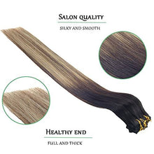 Load image into Gallery viewer, Balayage Clip in Human Hair Extensions 6 Pcs 100 Gram Wig Store
