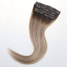 Load image into Gallery viewer, Balayage Clip in Human Hair Extensions 6 Pcs 100 Gram Wig Store
