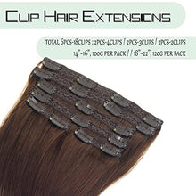 Load image into Gallery viewer, Balayage Clip in Human Hair Extensions 6 Pcs 100 Gram Wig Store
