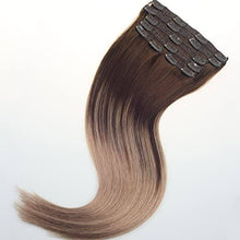 Load image into Gallery viewer, Balayage Clip in Human Hair Extensions 6 Pcs 100 Gram Wig Store
