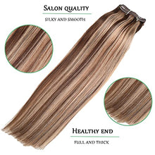 Load image into Gallery viewer, Balayage Clip in Human Hair Extensions 6 Pcs 100 Gram Wig Store
