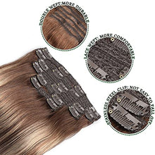 Load image into Gallery viewer, Balayage Clip in Human Hair Extensions 6 Pcs 100 Gram Wig Store
