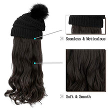 Load image into Gallery viewer, Beanie Hat with Hair Extensions Wig Store

