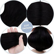 Load image into Gallery viewer, Black Hair Extensions Human Hair 20 Inches Wig Store
