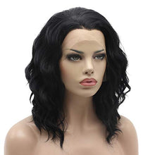 Load image into Gallery viewer, Ebony Full Density Half Hand Tied Heat Friendly Synthetic Lace Front Wig Wig Store
