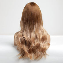 Load image into Gallery viewer, Full Bang Ombre Two Tone Wig with Waves Wig Store
