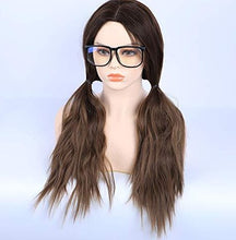 Load image into Gallery viewer, Golden Brown Wavy wig with Middle Part Wig Store
