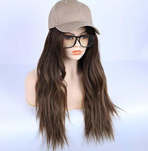 Load image into Gallery viewer, Golden Brown Wavy wig with Middle Part Wig Store
