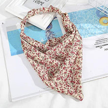 Load image into Gallery viewer, floral elastic hair kerchief scarf - gift set of 3
