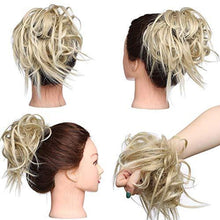 Load image into Gallery viewer, Tousled Wavy Hairpiece Bun Scrunchie Hair Wrap Wig Store 
