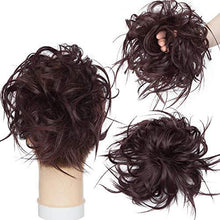 Load image into Gallery viewer, Tousled Wavy Hairpiece Bun Scrunchie Hair Wrap Wig Store 
