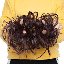 Load image into Gallery viewer, Tousled Wavy Hairpiece Bun Scrunchie Hair Wrap Wig Store 
