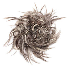 Load image into Gallery viewer, Tousled Wavy Hairpiece Bun Scrunchie Hair Wrap Wig Store 
