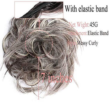 Load image into Gallery viewer, Tousled Wavy Hairpiece Bun Scrunchie Hair Wrap Wig Store 
