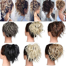 Load image into Gallery viewer, Tousled Wavy Hairpiece Bun Scrunchie Hair Wrap Wig Store 
