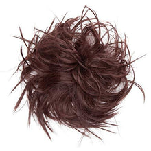 Load image into Gallery viewer, Tousled Wavy Hairpiece Bun Scrunchie Hair Wrap Wig Store 
