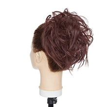 Load image into Gallery viewer, Tousled Wavy Hairpiece Bun Scrunchie Hair Wrap Wig Store 
