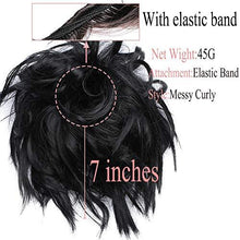 Load image into Gallery viewer, Tousled Wavy Hairpiece Bun Scrunchie Hair Wrap Wig Store 
